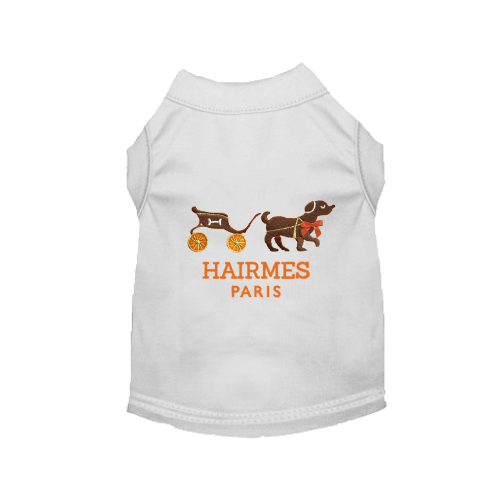 Puppy Hairmes- Dog Shirt: Orange / Large
