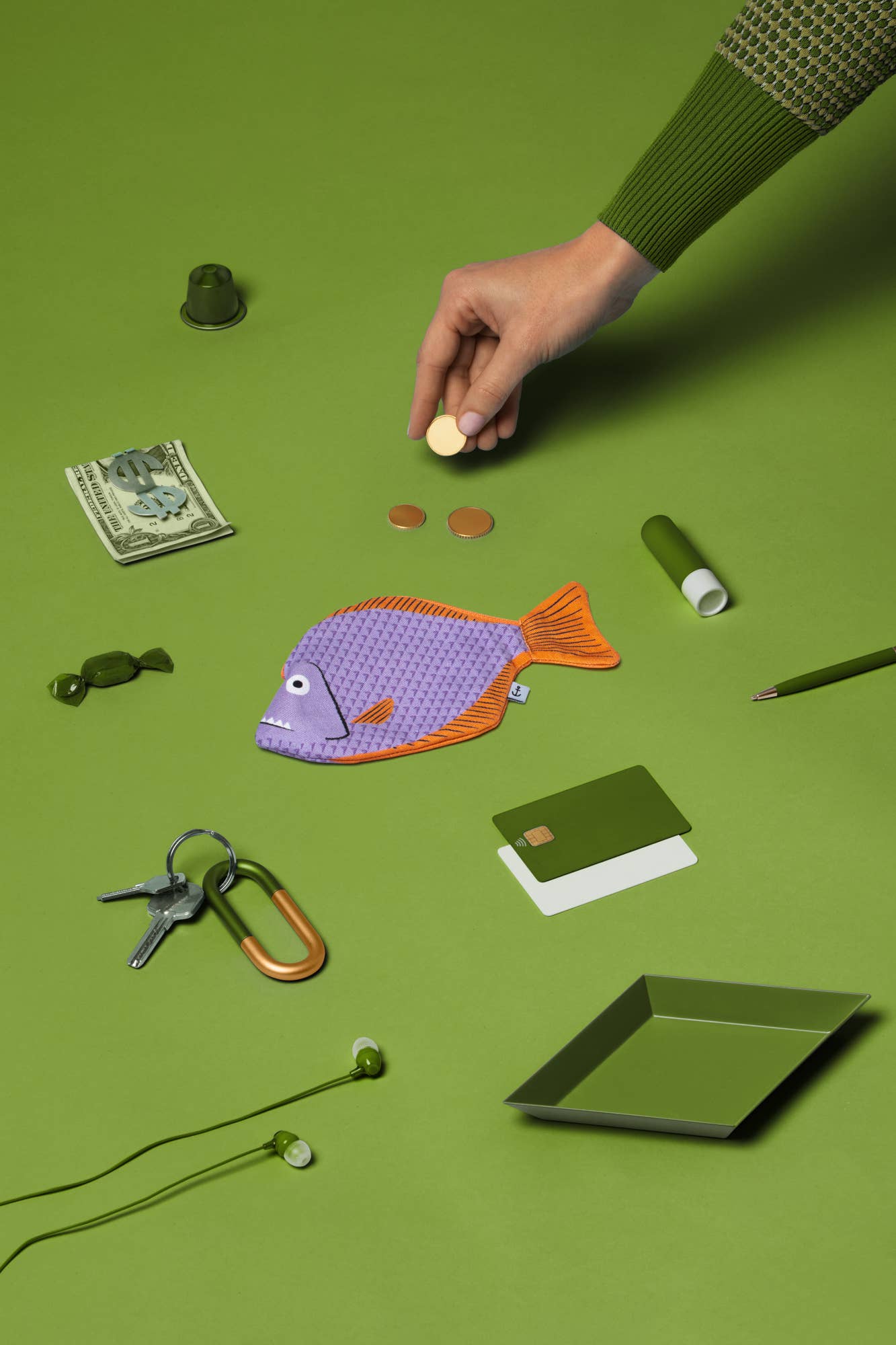 Don Fisher | Small Piranha purse or keychain: Purse