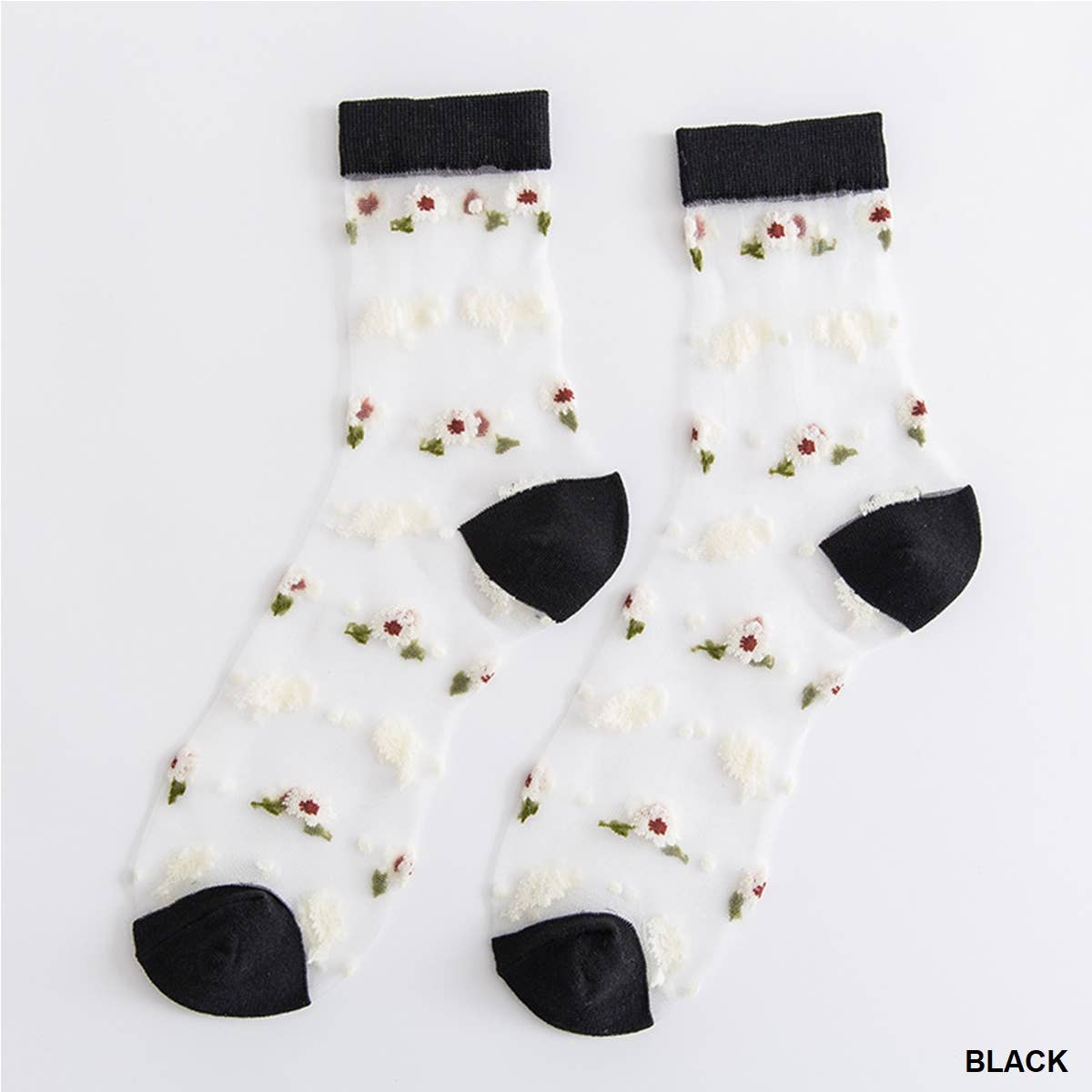 Socks | DAISY SHEER BLACK