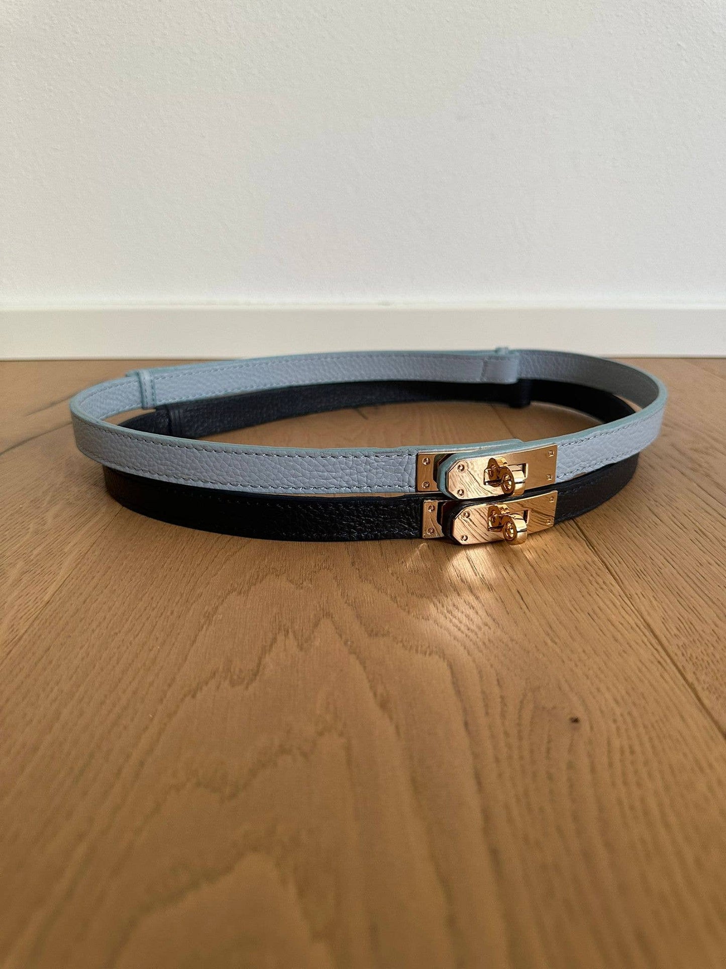 MAIDA BELT - Genuine leather: Gold
