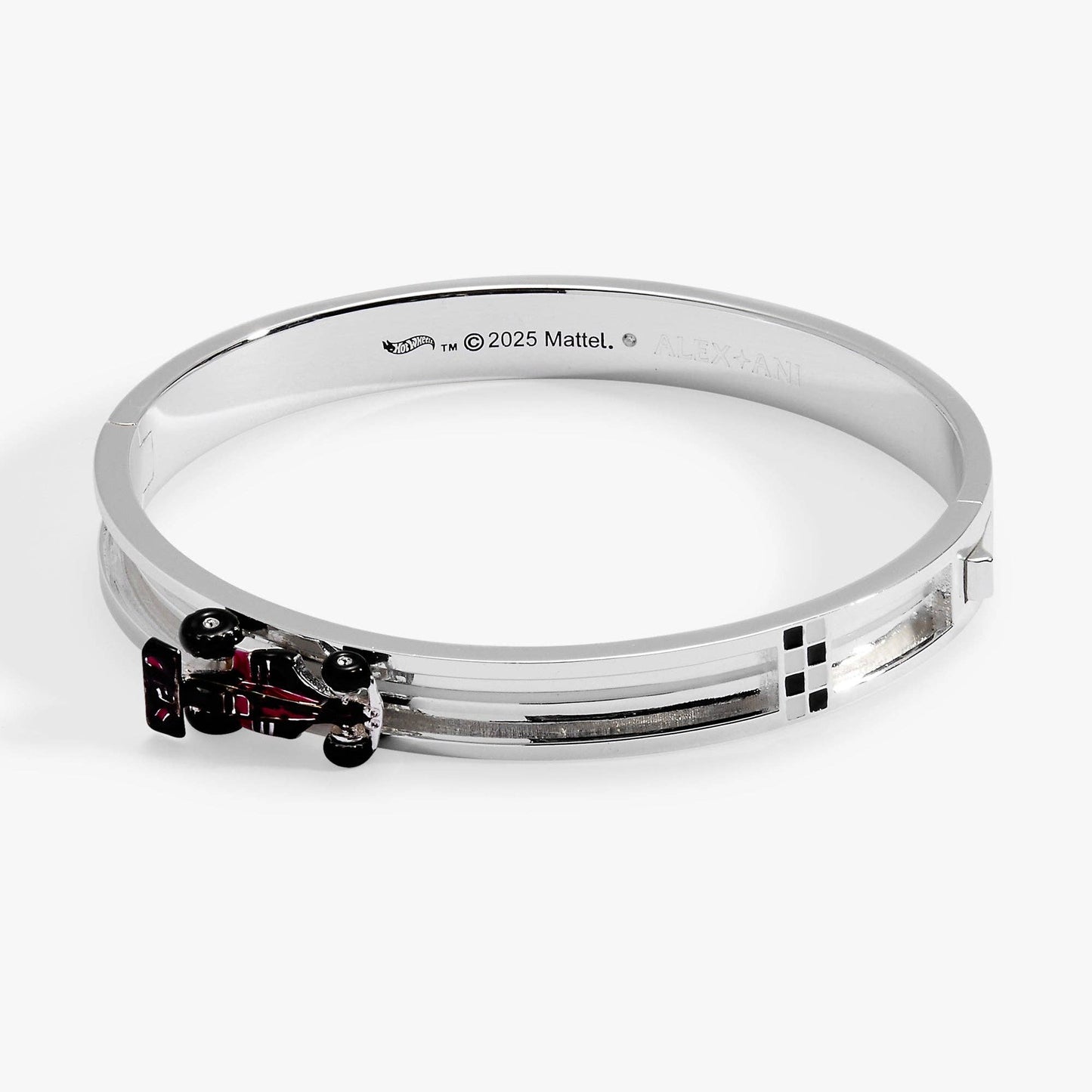 Hot Wheels™ Moveable Racecar Hinge Bangle: Silver
