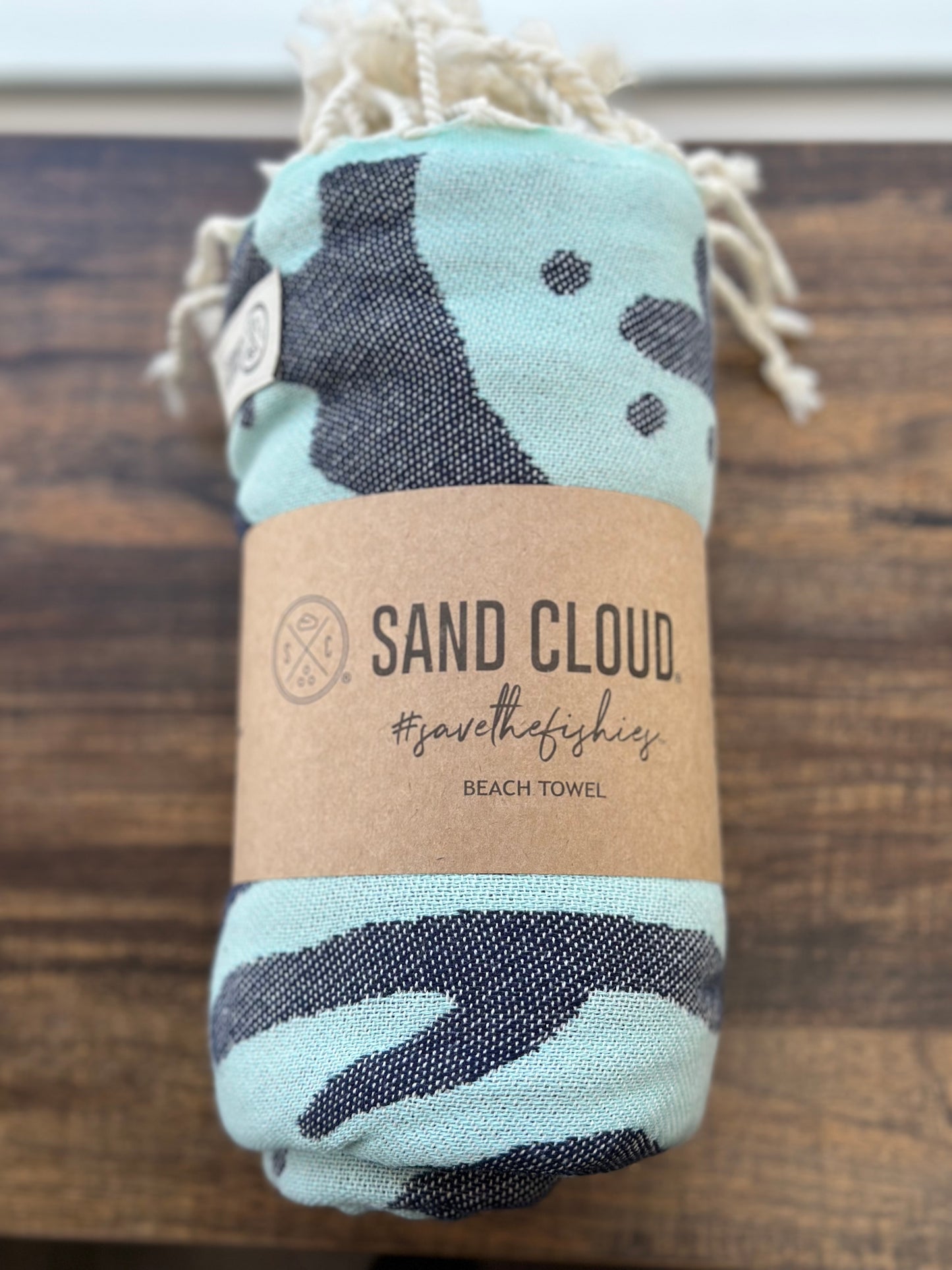 sand cloud | light blue turtle print