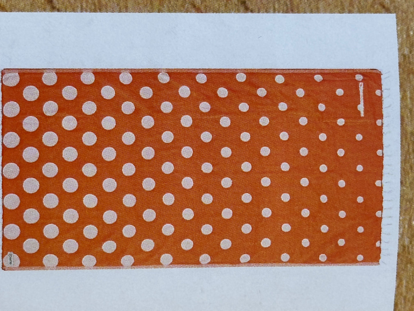 sand cloud | Orange and White Polka dots