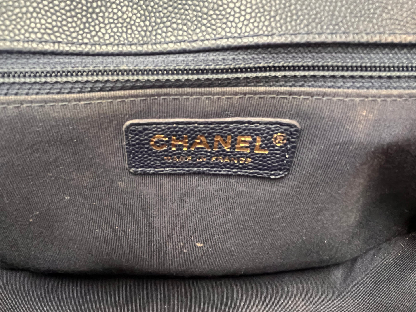 Navy Blue Chanel Boy Bag