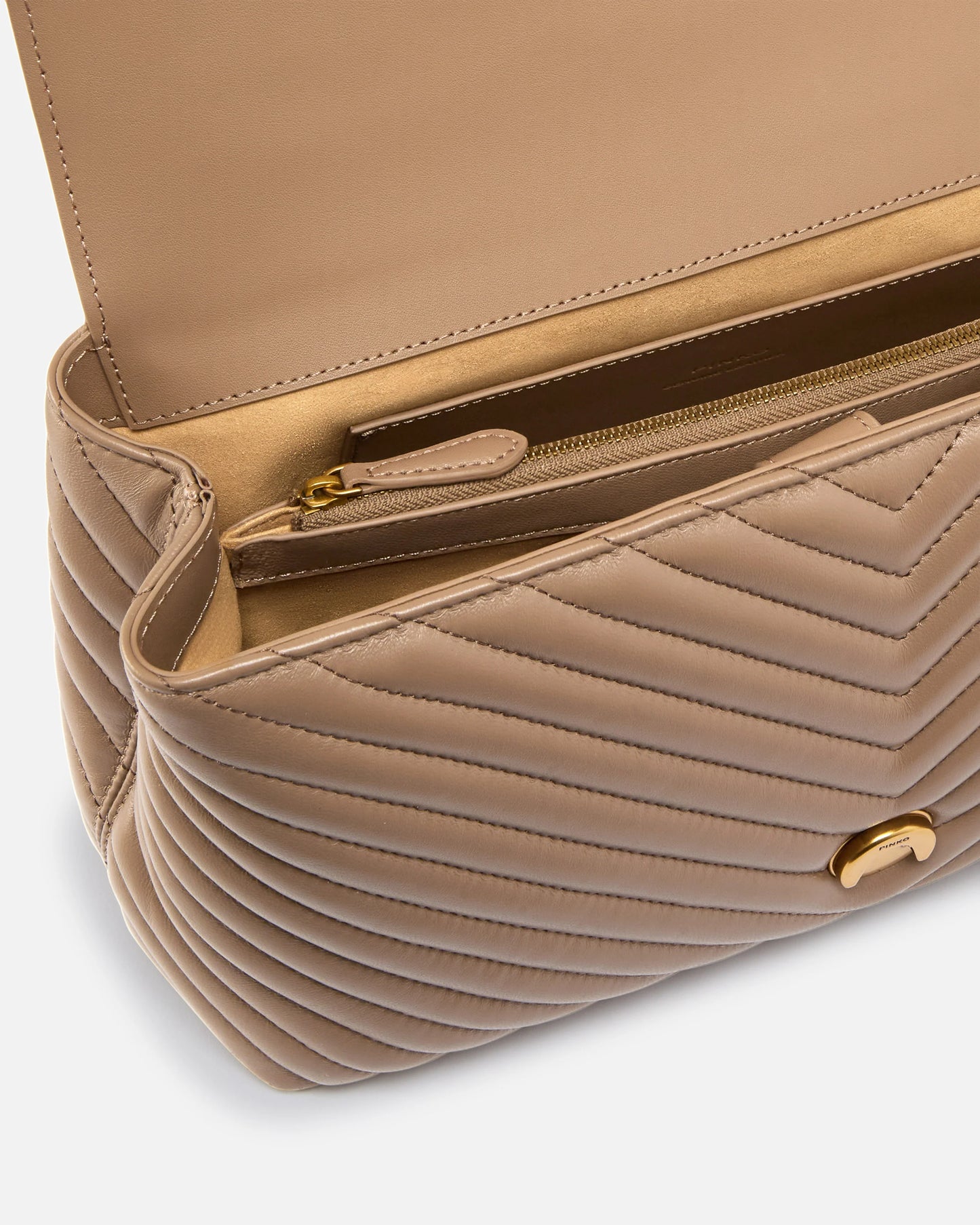 PINKO | Medium handbag Love Bag Puff Chevron in nappa leather