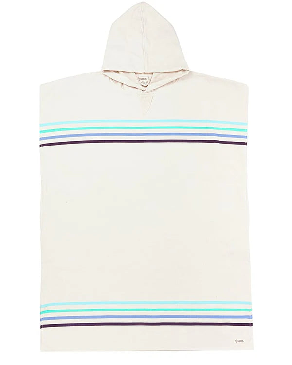 Sand Cloud | Border Classic Stripe Poncho - Aqua