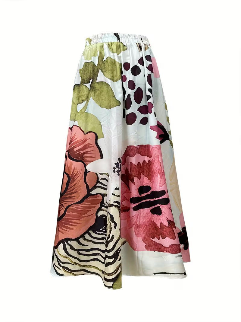 Lovely Floral Long Skirt
