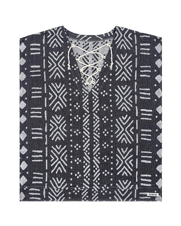 Sand Cloud | Adobe Mudcloth Cover Up Black and White