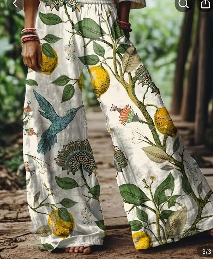 Lemon Bohemian Summer Pants
