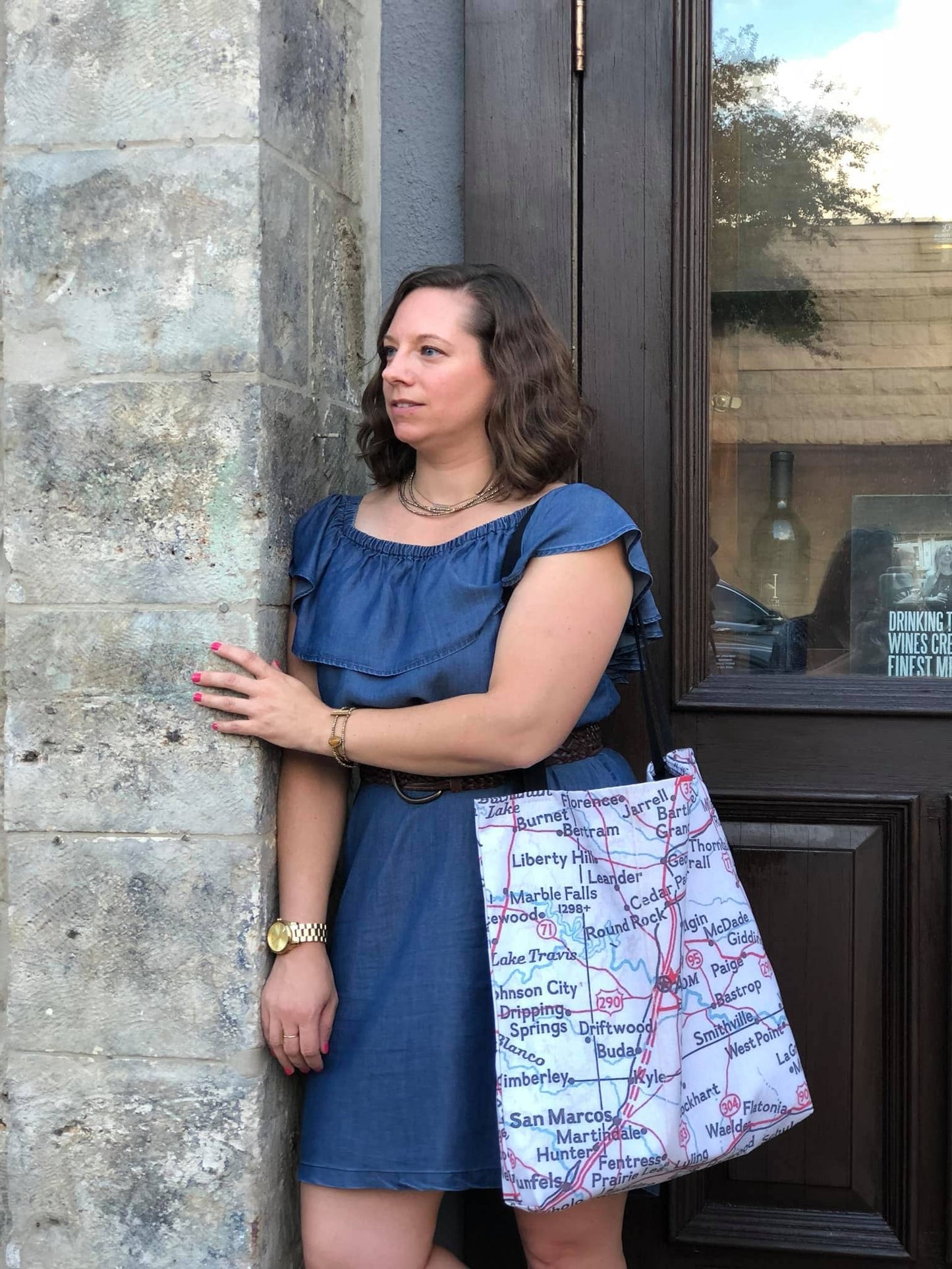 Sea Island   |    Georgia Map Tote Bag