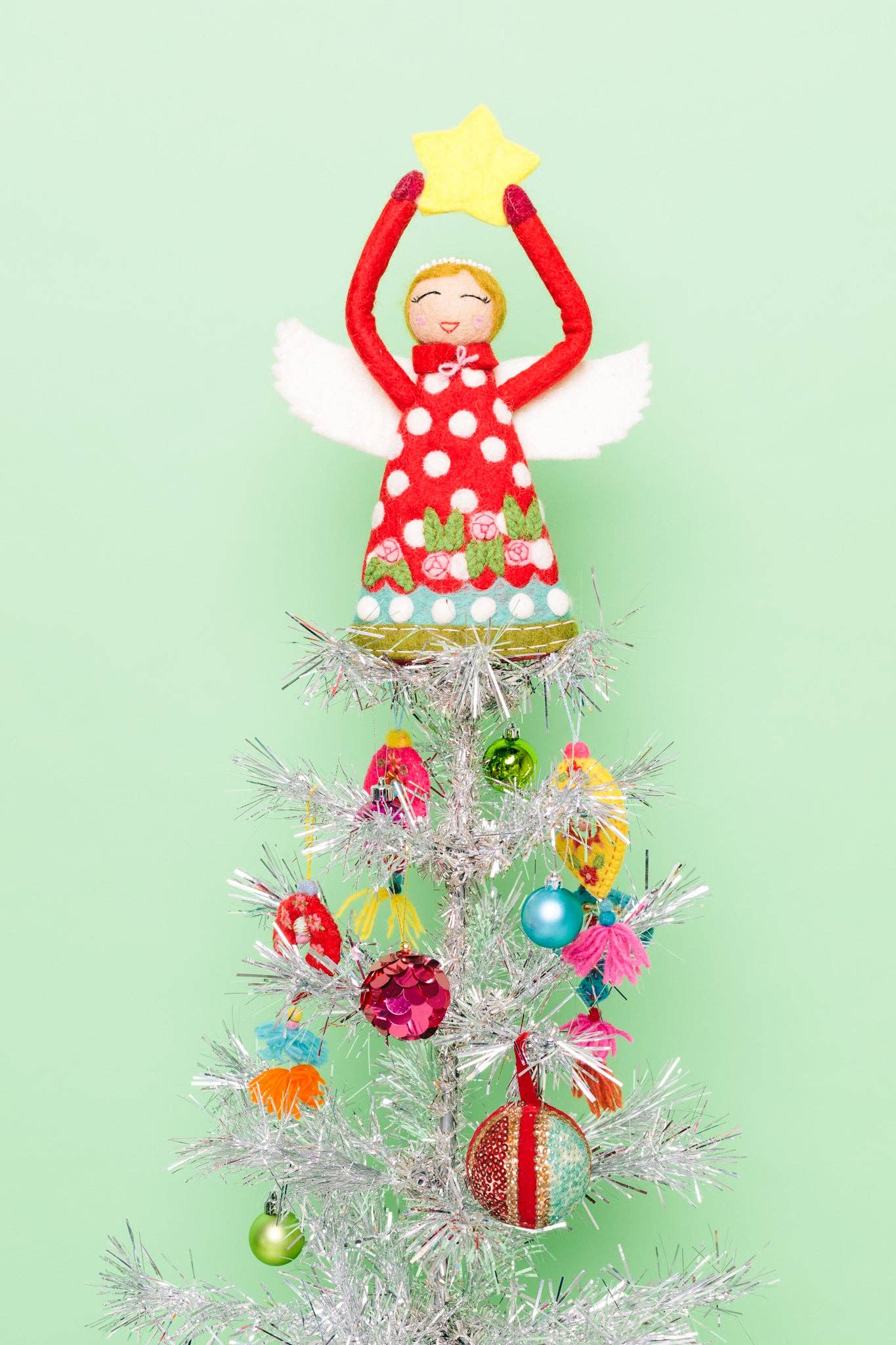 Angel Tree Topper - Joy: Red
