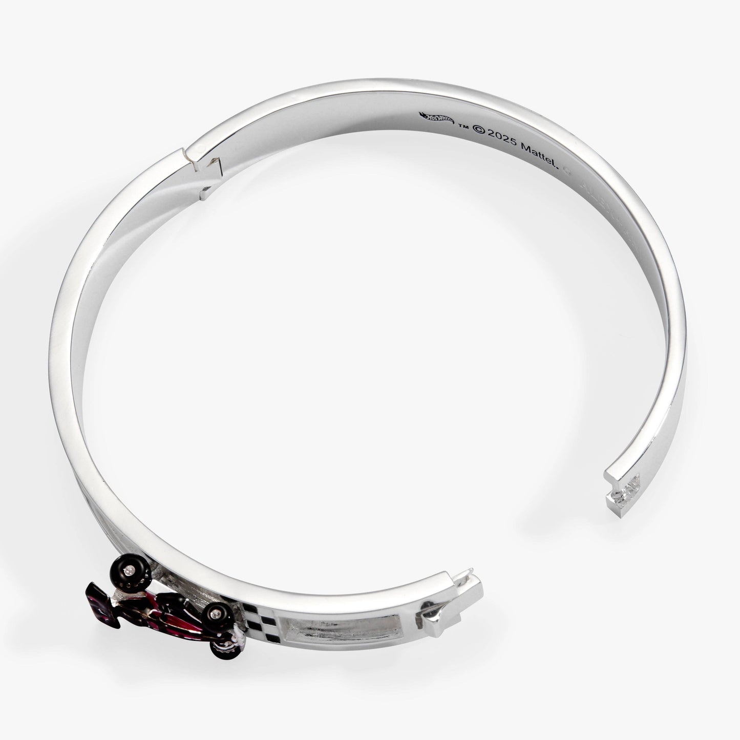 Hot Wheels™ Moveable Racecar Hinge Bangle: Silver