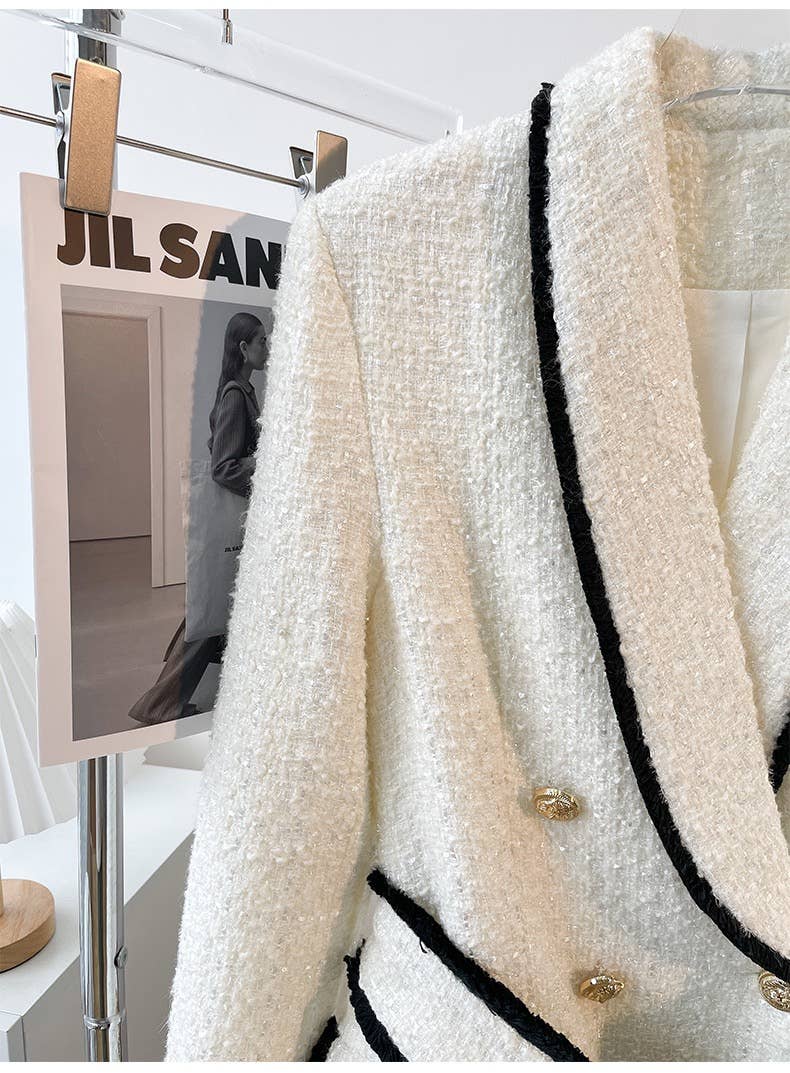 TAO   |    PS White Tweed Blazer And Short Set