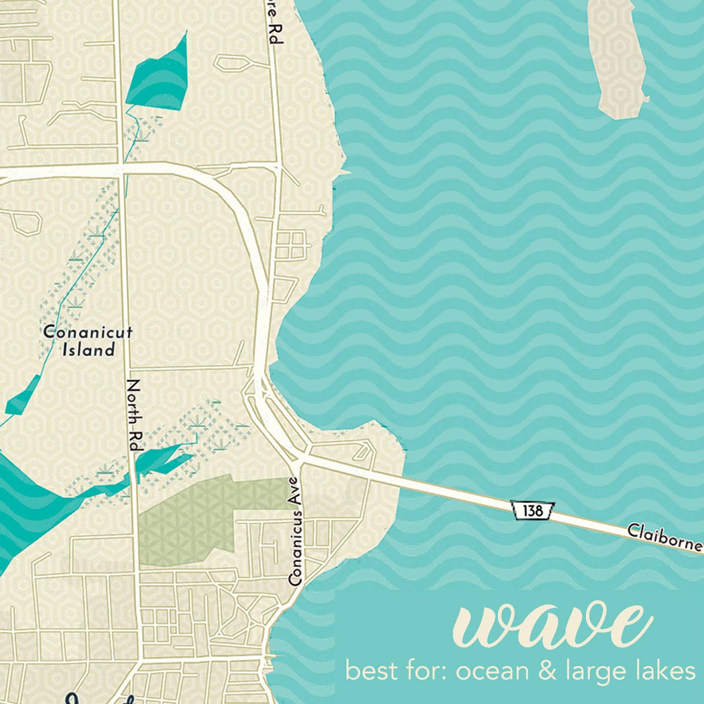 St Simons Tote   |   With Whale Inner