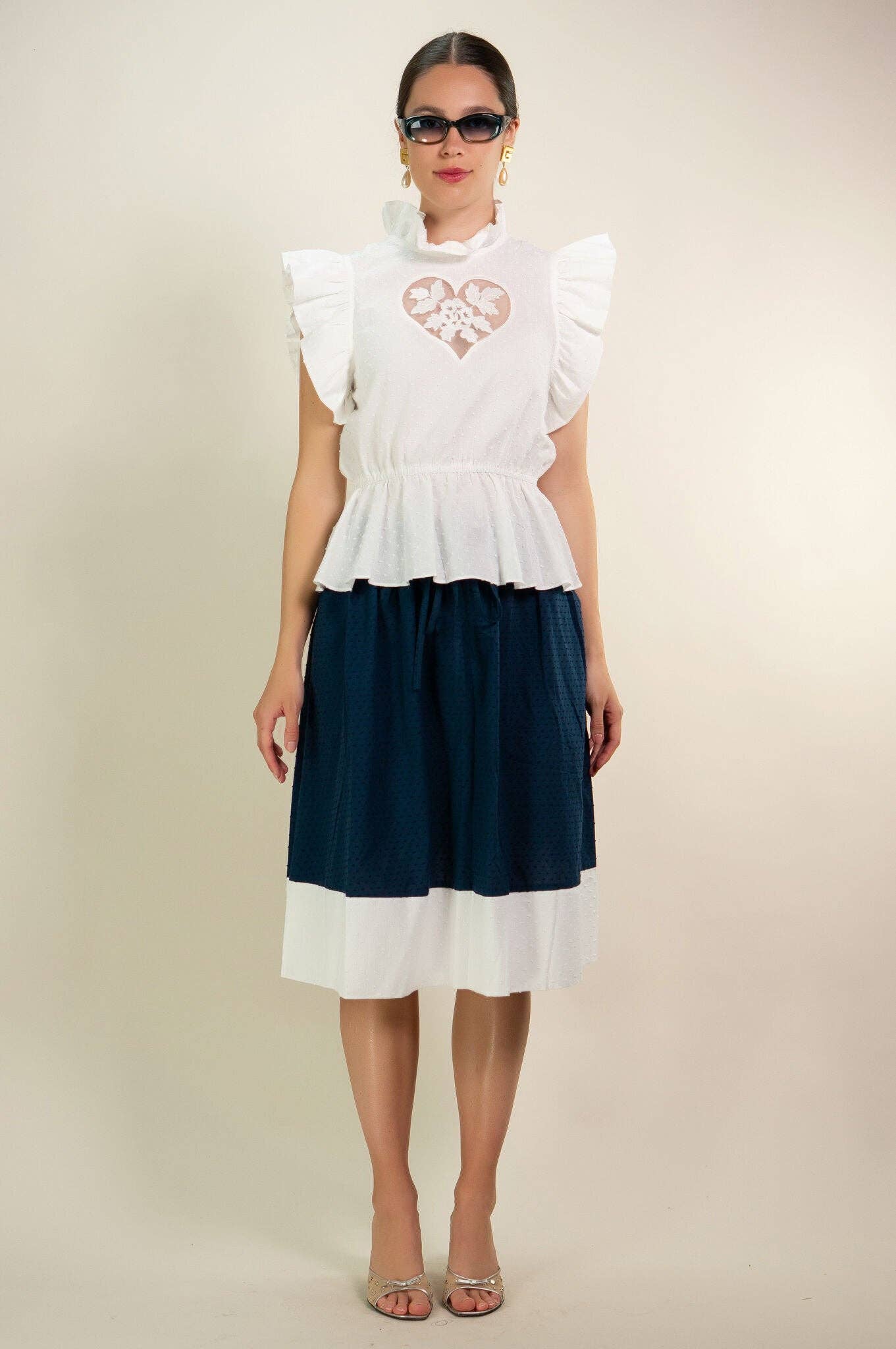 White Heart "Sirsna" Top: S