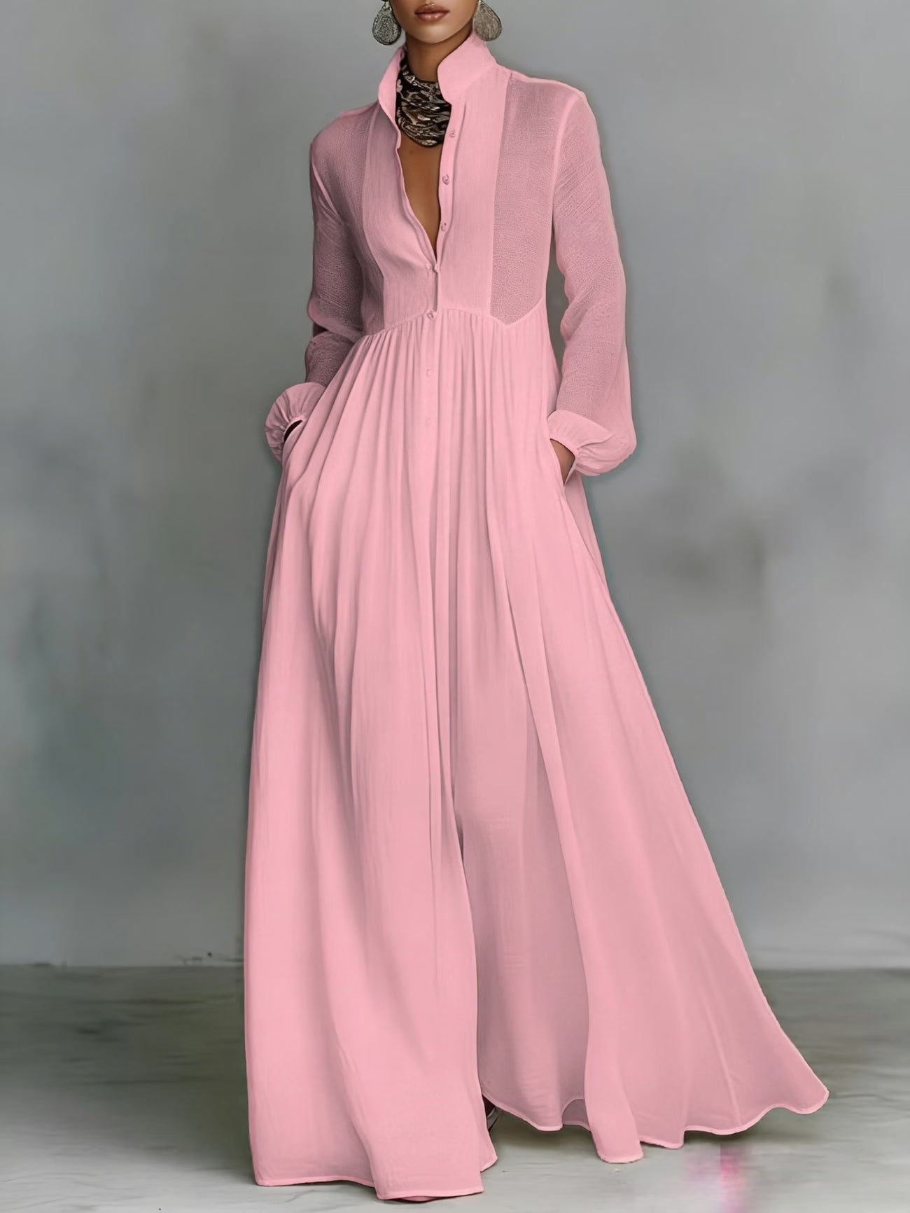 Long Summer Shirt Dress