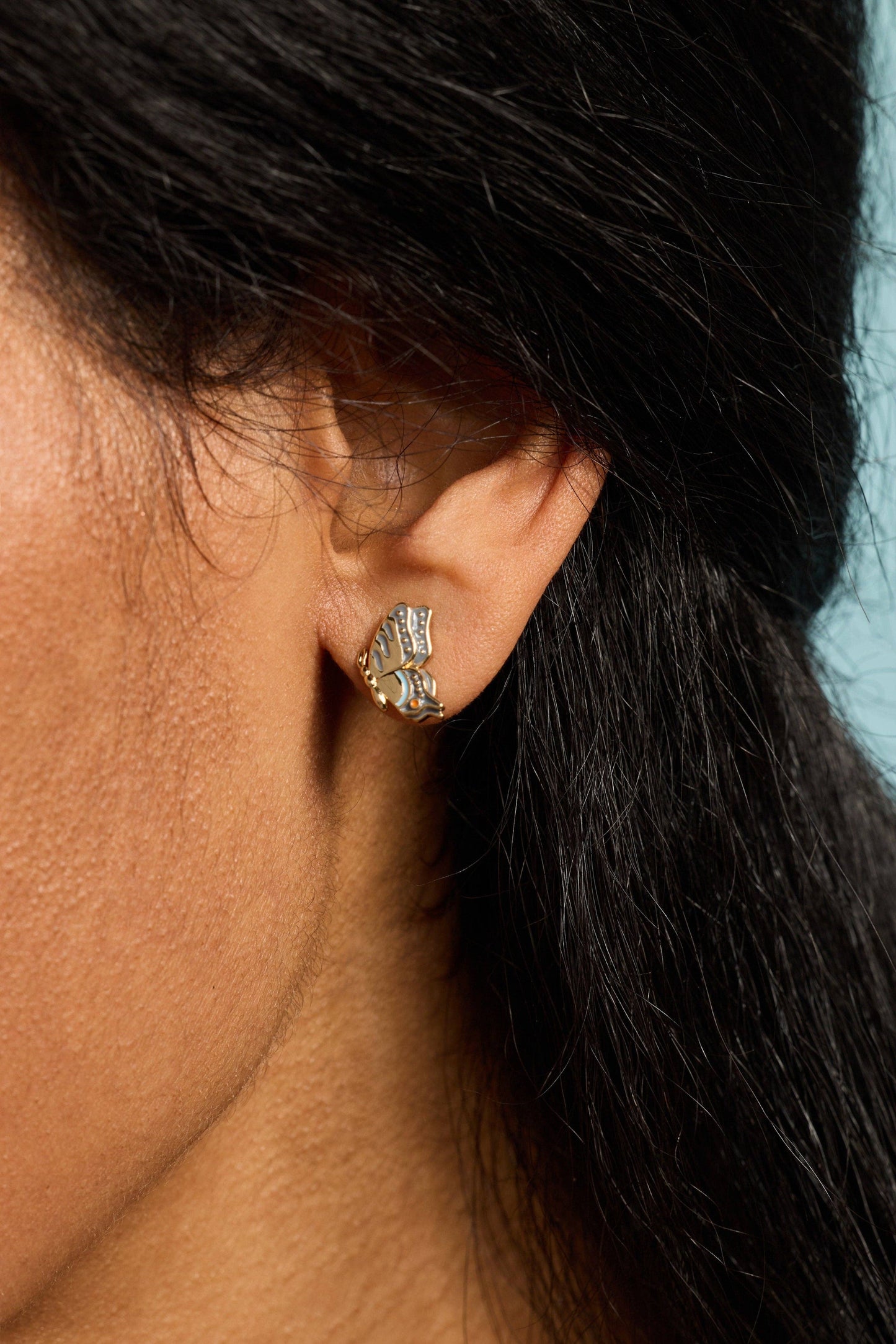 New York Botanical Garden® Butterfly Earring: Gold