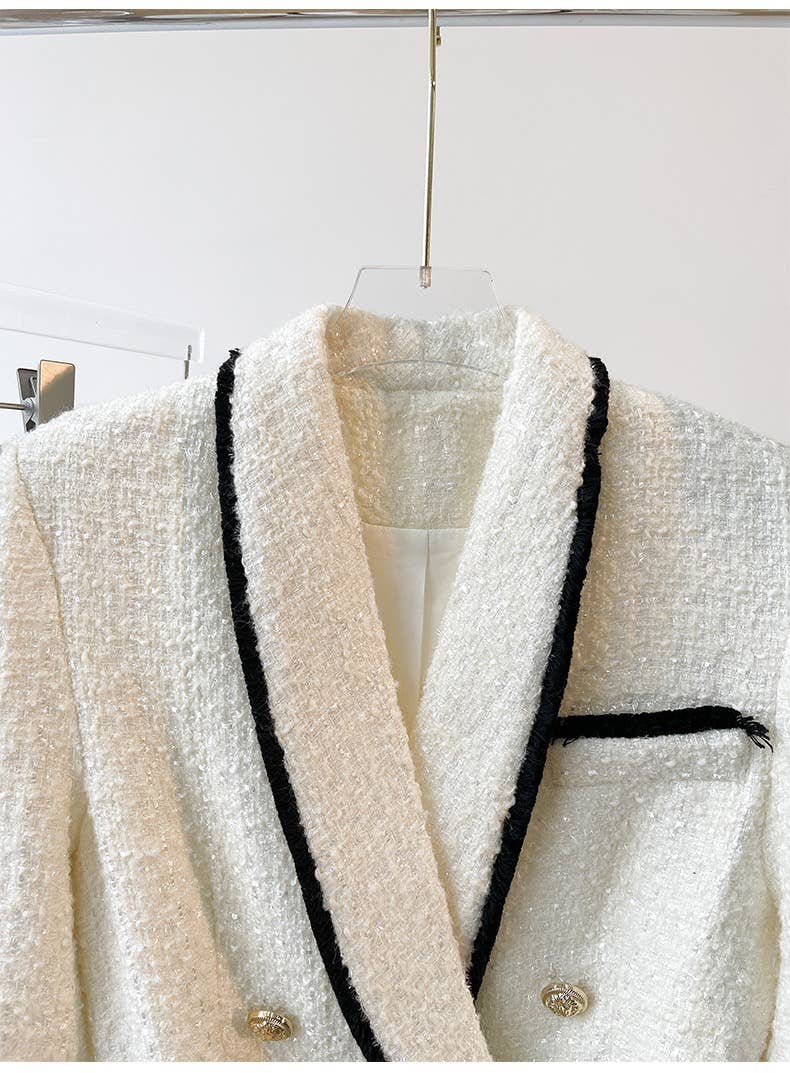 TAO   |    PS White Tweed Blazer And Short Set
