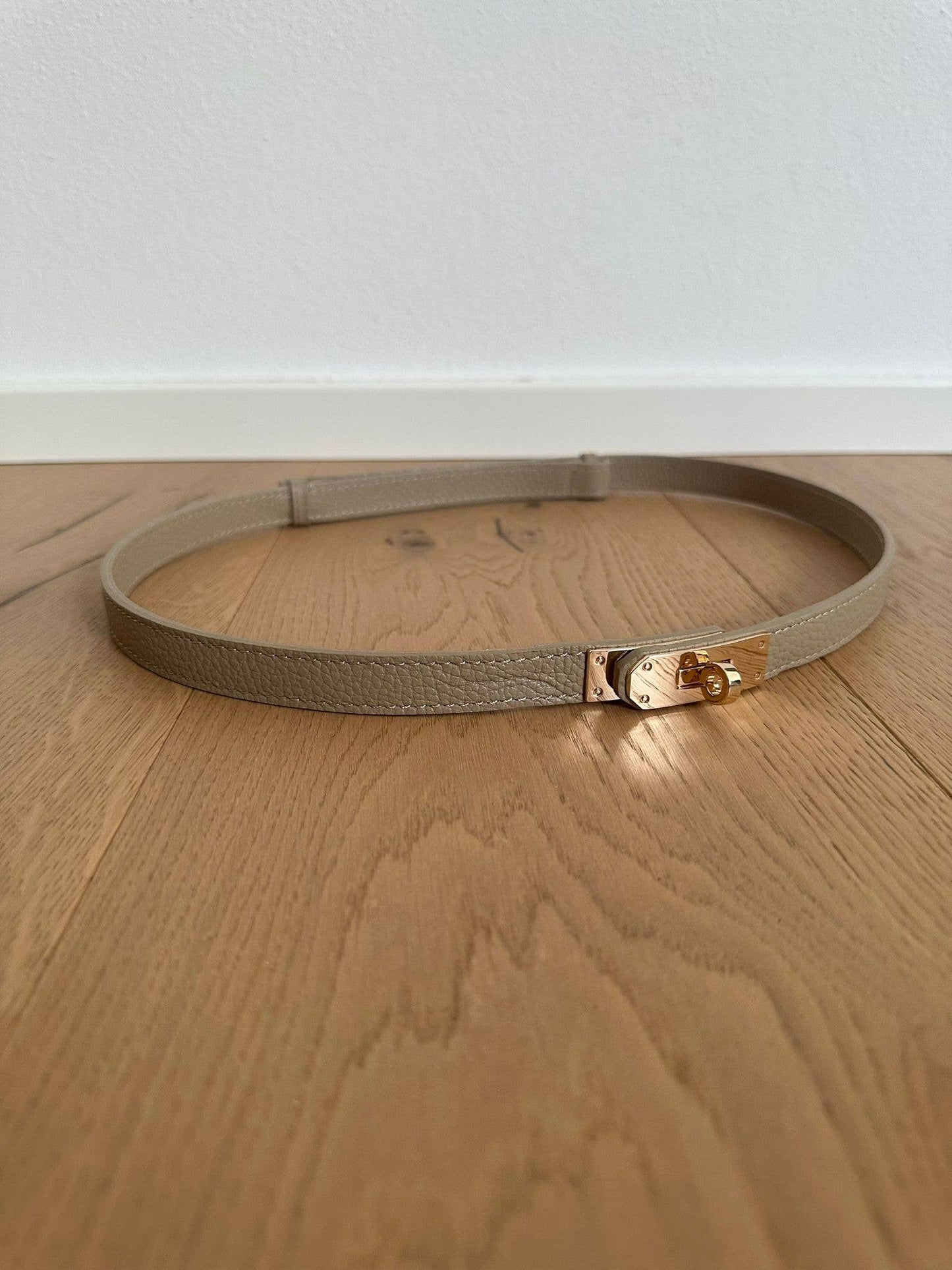 MAIDA BELT - Genuine leather: Silver