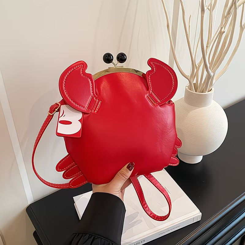 Cute Crab Purse with Strap