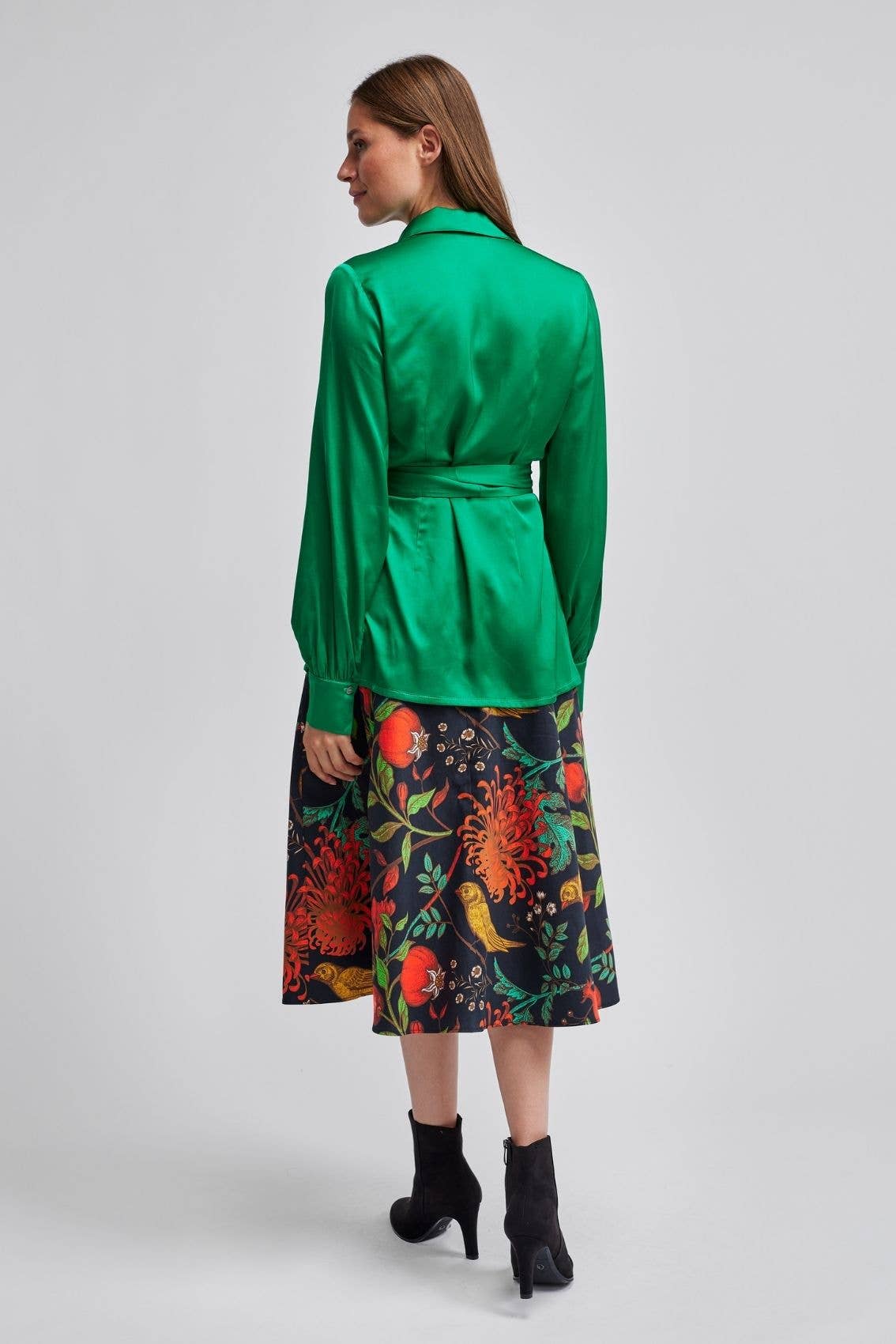 Midi Skirt Evening Gold: M