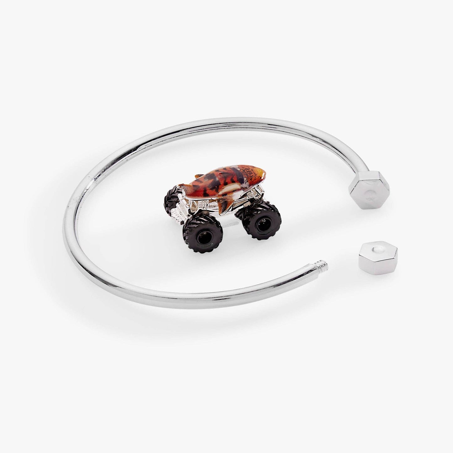 Hot Wheels™ Tiger Shark Monster Truck Moveable Cuff: Silver