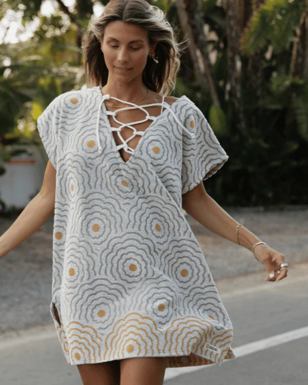 Sand Cloud   |     Flower waves Floral Women's cover Up