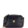 Chanel   |   Button Up Camera Case Quilted Calfskin with Grosgrain Small