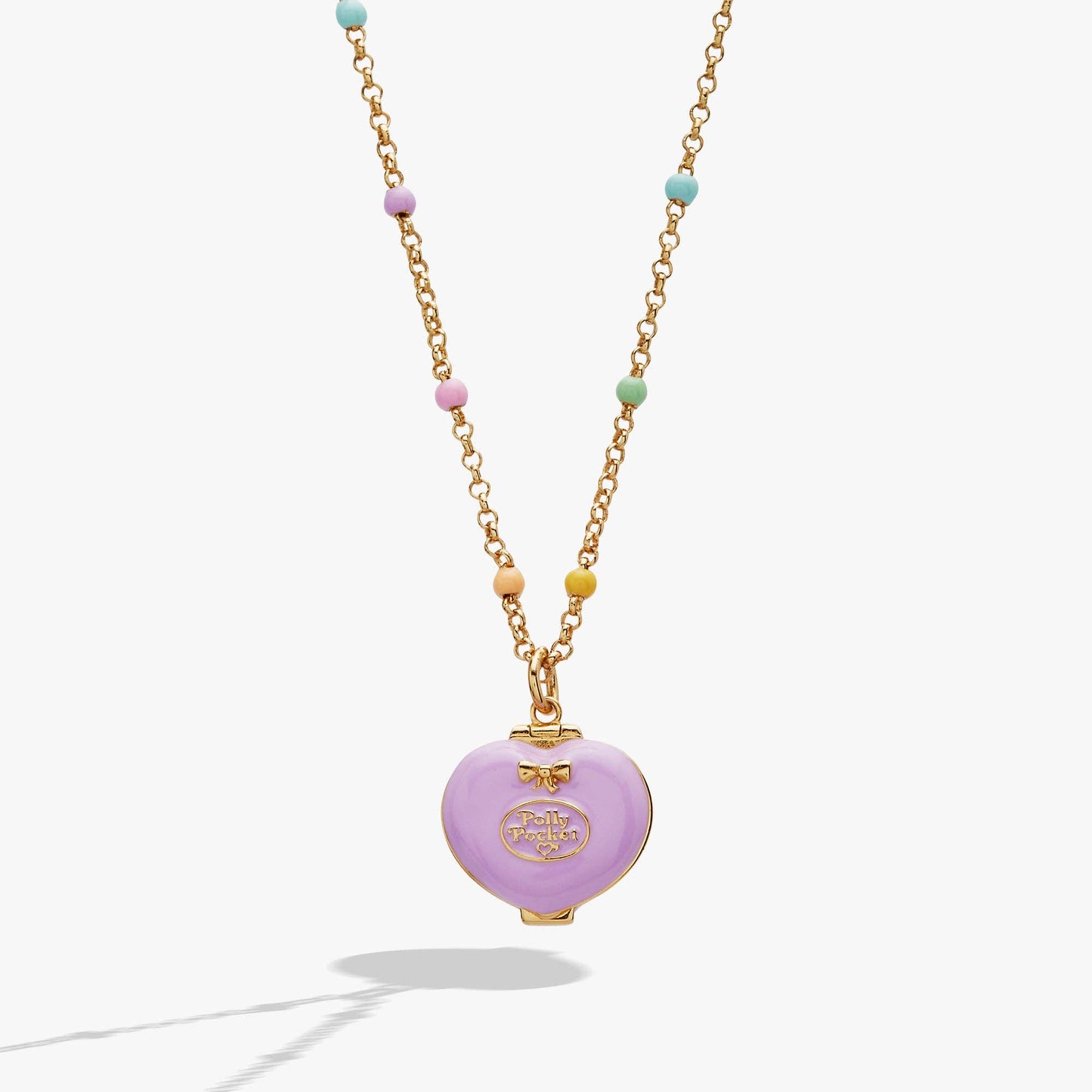 Polly Pocket™ House Locket Necklace: Gold
