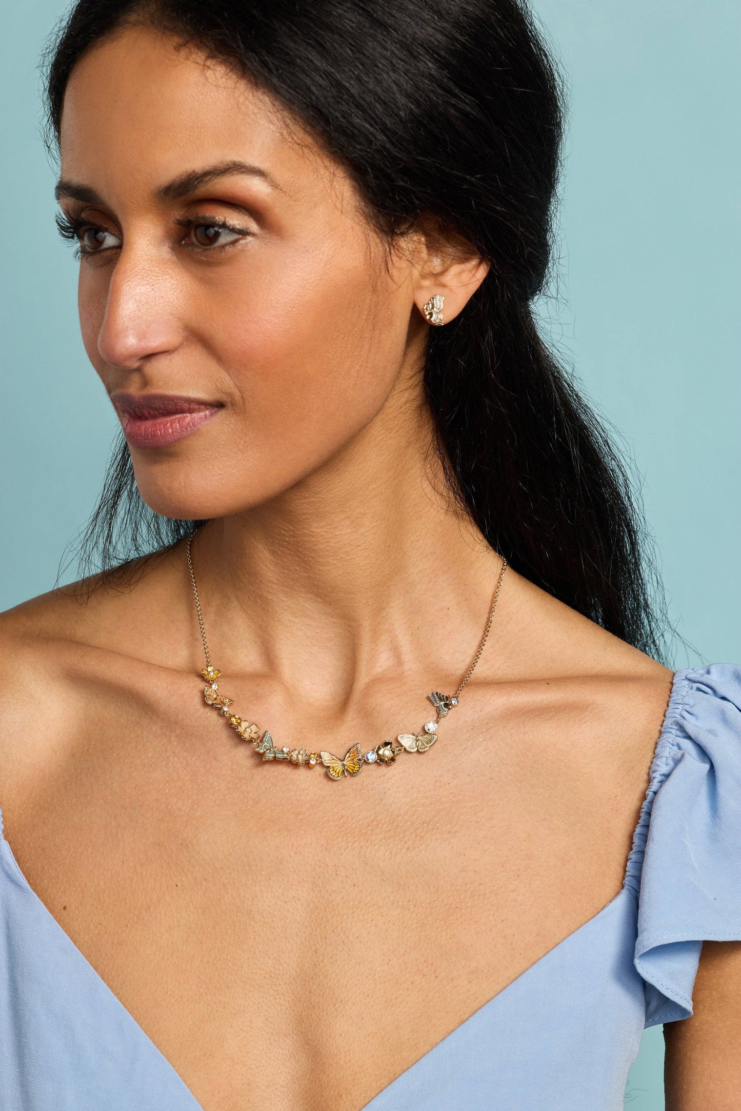 New York Botanical Garden® Butterfly Earring: Gold