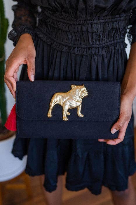 Avery Clutch - Black - Bulldog - WS