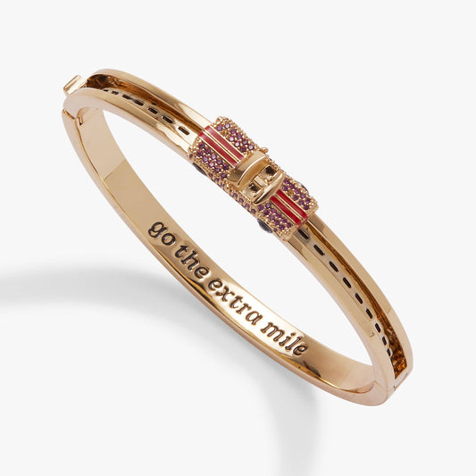 Road Trip 'Go The Extra Mile' Car Fidget Bangle: Gold