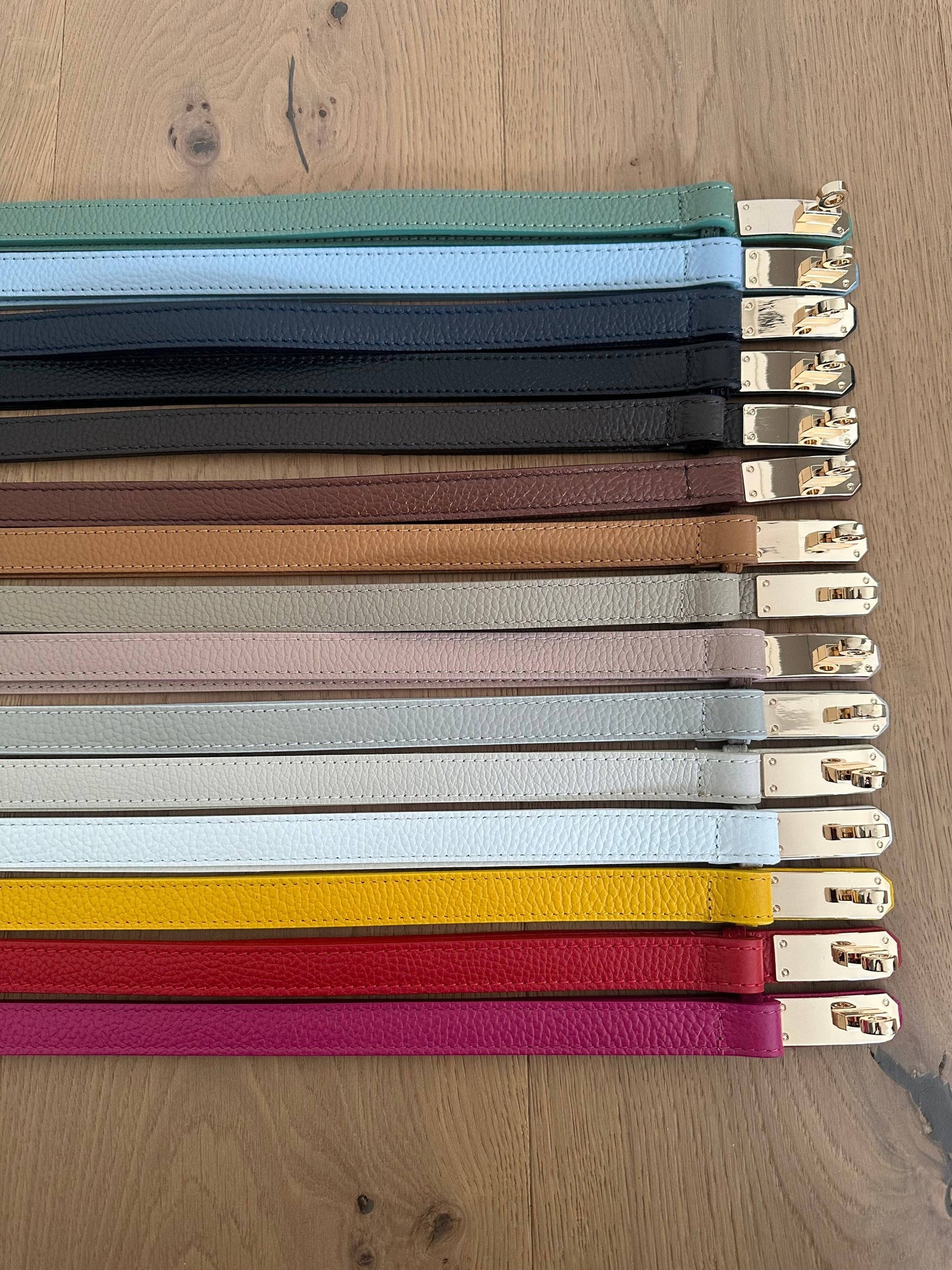 MAIDA BELT - Genuine leather: Silver