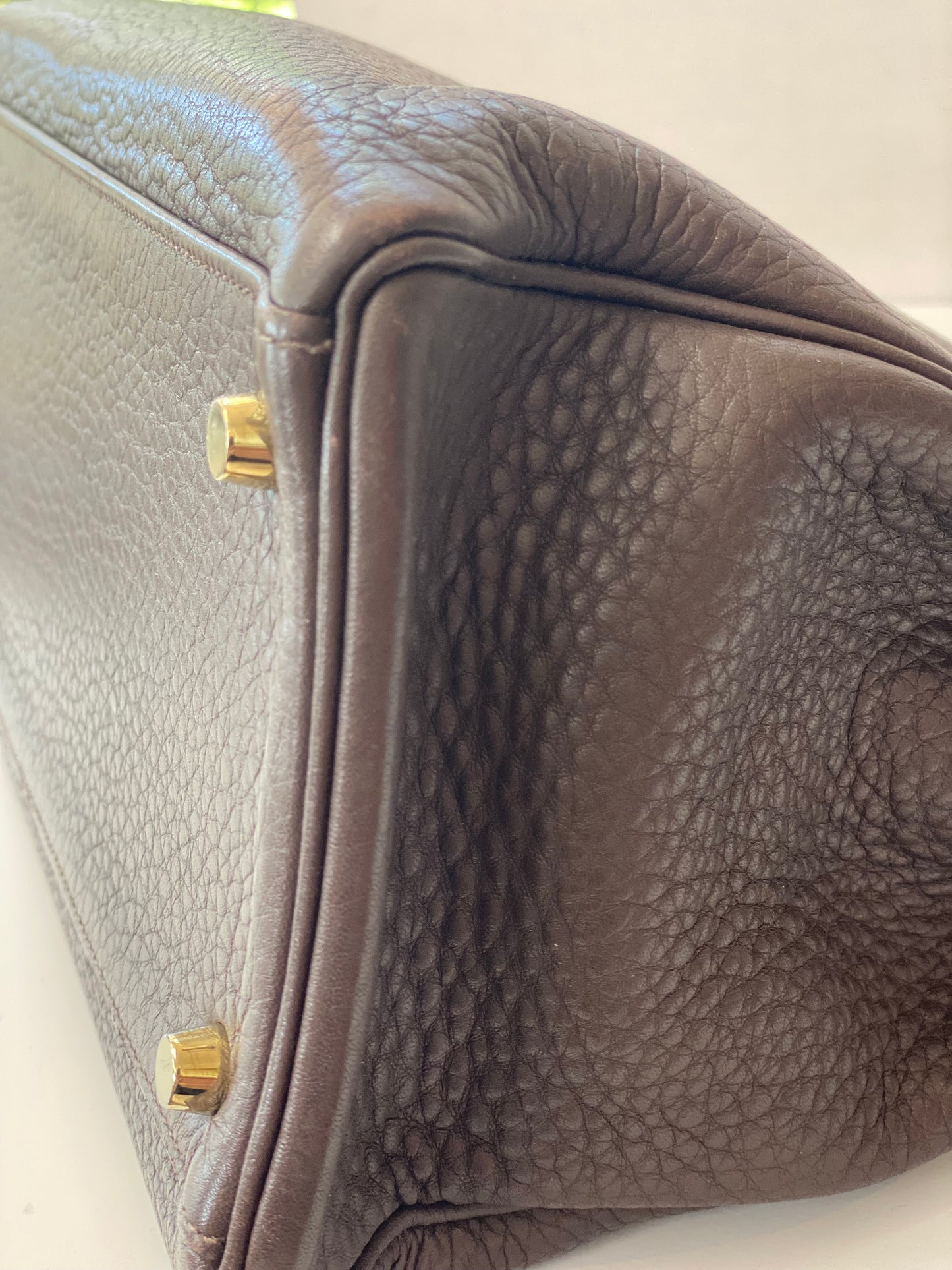 Vintage Hermes Kelly Retourne 35 Handbag