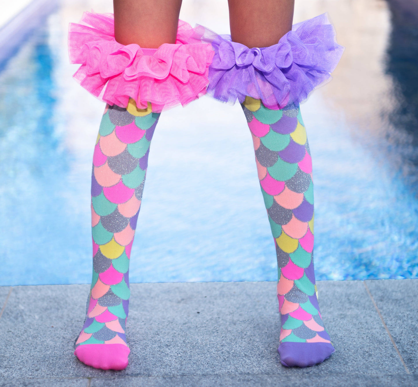 SOCKS   |    MERMAID FRILLS SOCKS: Kids & Adults Age 6 - 99
