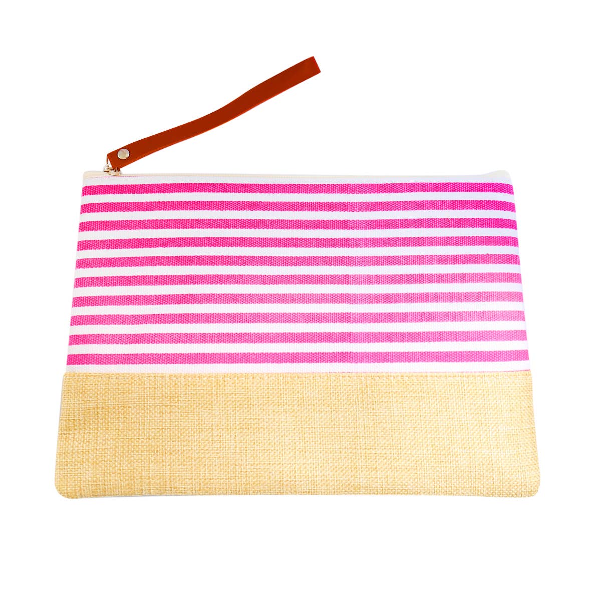 Bag Makeup   |    Striped Wristlet Clutch Navy