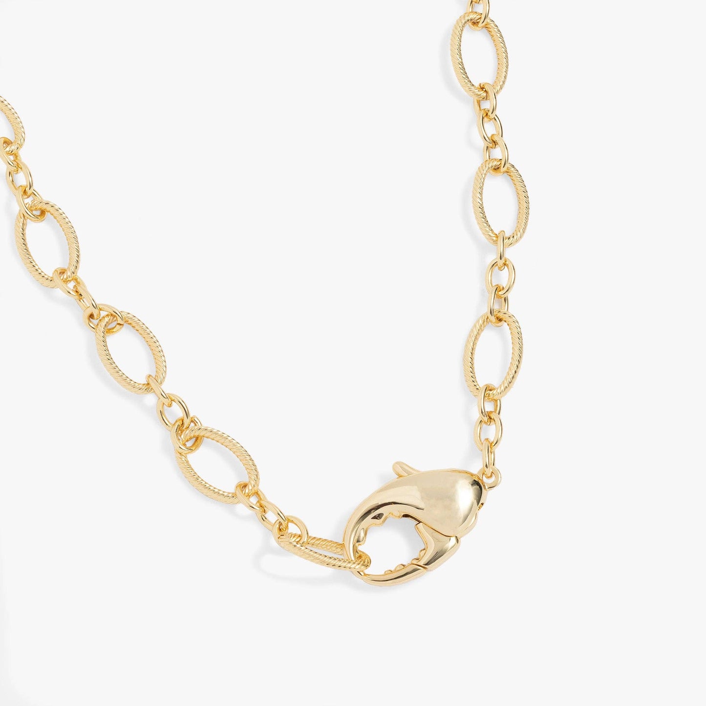 Lobster Claw Convertible Wrap Necklace or Bracelet: Gold