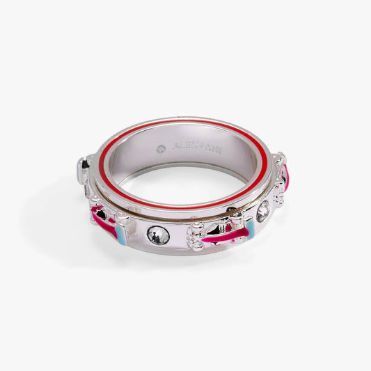 Hot Wheels™ Racecar Fidget Ring: Silver