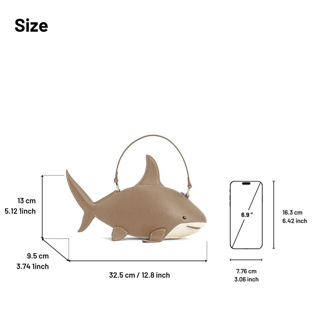 JW PEI Women's Nerys Faux Suede Shark Look Top Handle Bag