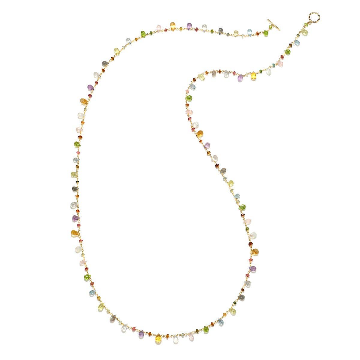 Wildflower Necklace-long: Gold