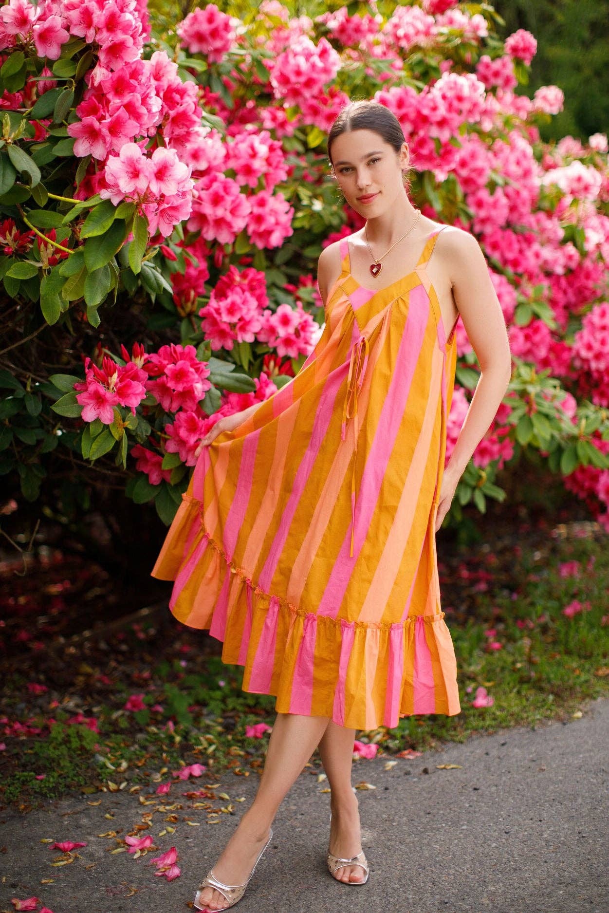 Striped Talia Dress: M
