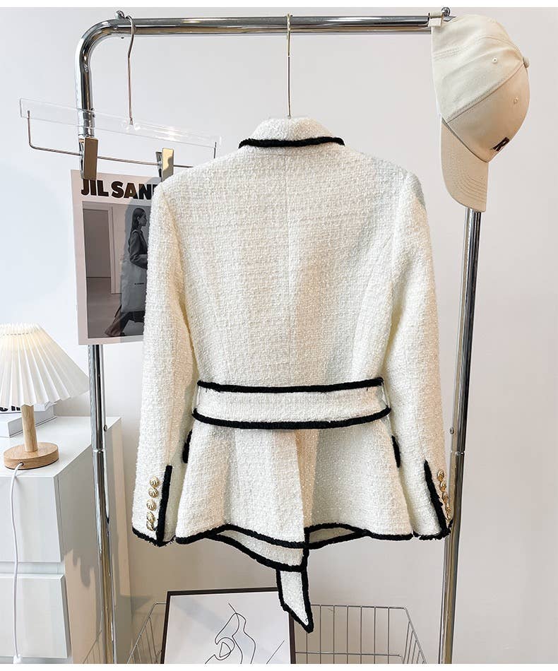 TAO   |    PS White Tweed Blazer And Short Set