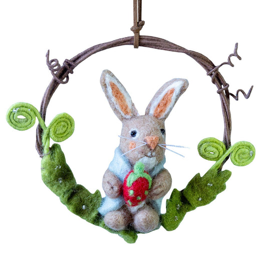 Mini Wreath: Happy Bunny