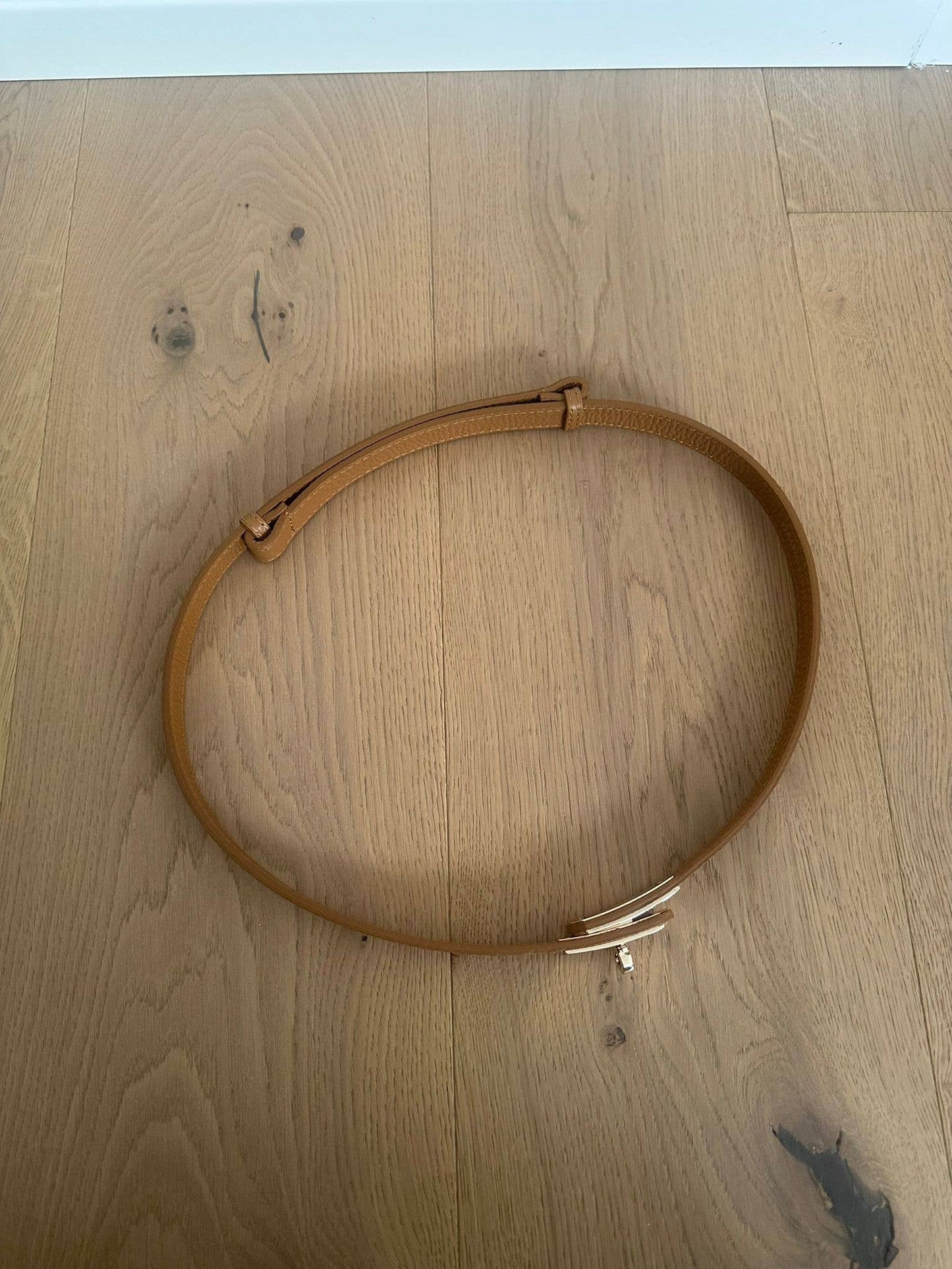 MAIDA BELT - Genuine leather: Silver