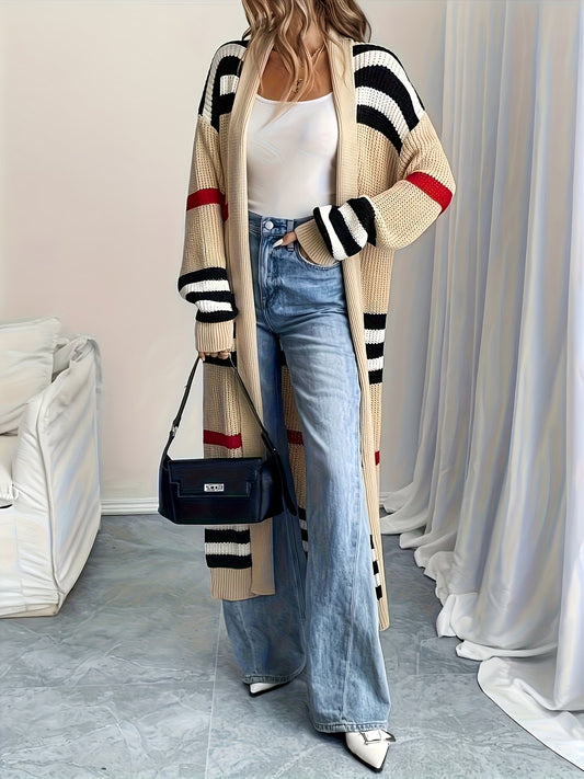 Designer Inspired Striped Cardigan
