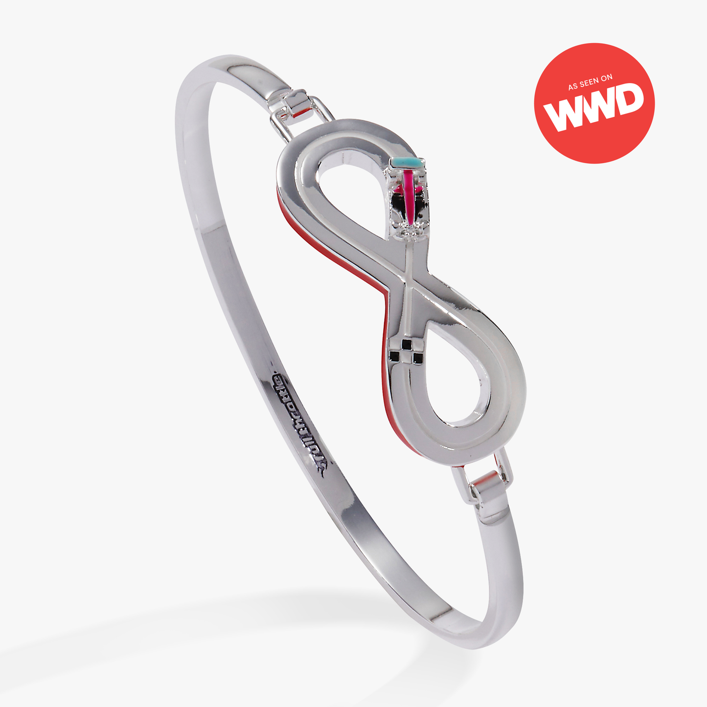 Hot Wheels™ Figure 8 Racecar Tension Bangle: Silver