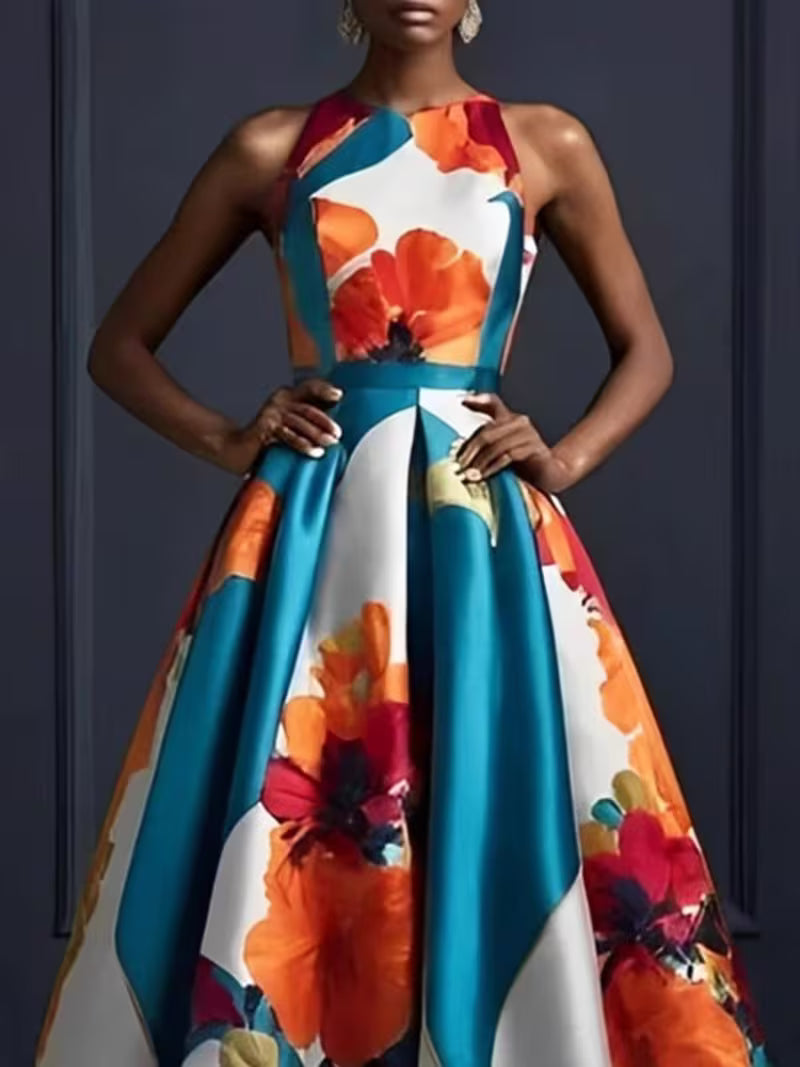 Elegant Floral Gown