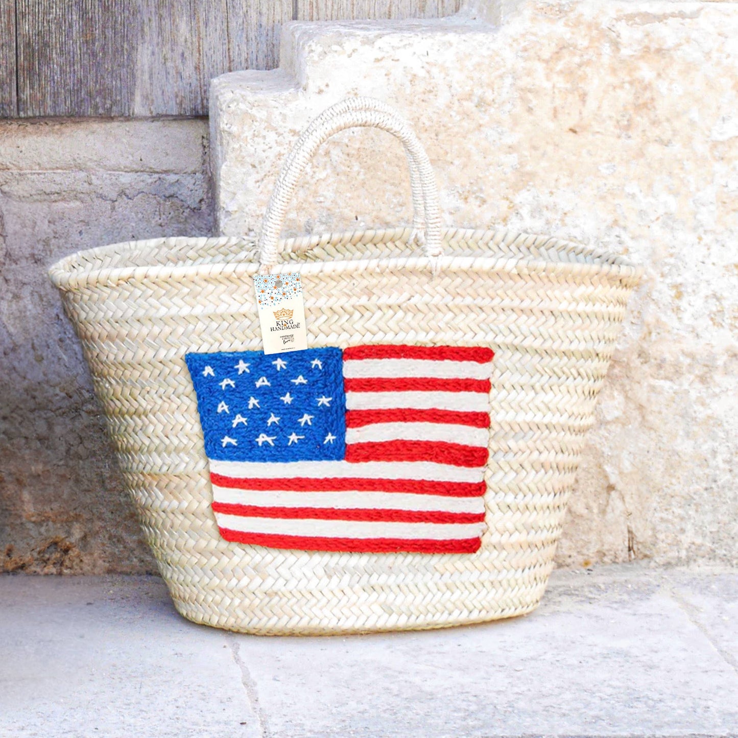 Straw Bags   |    Handcrafted with US Flag