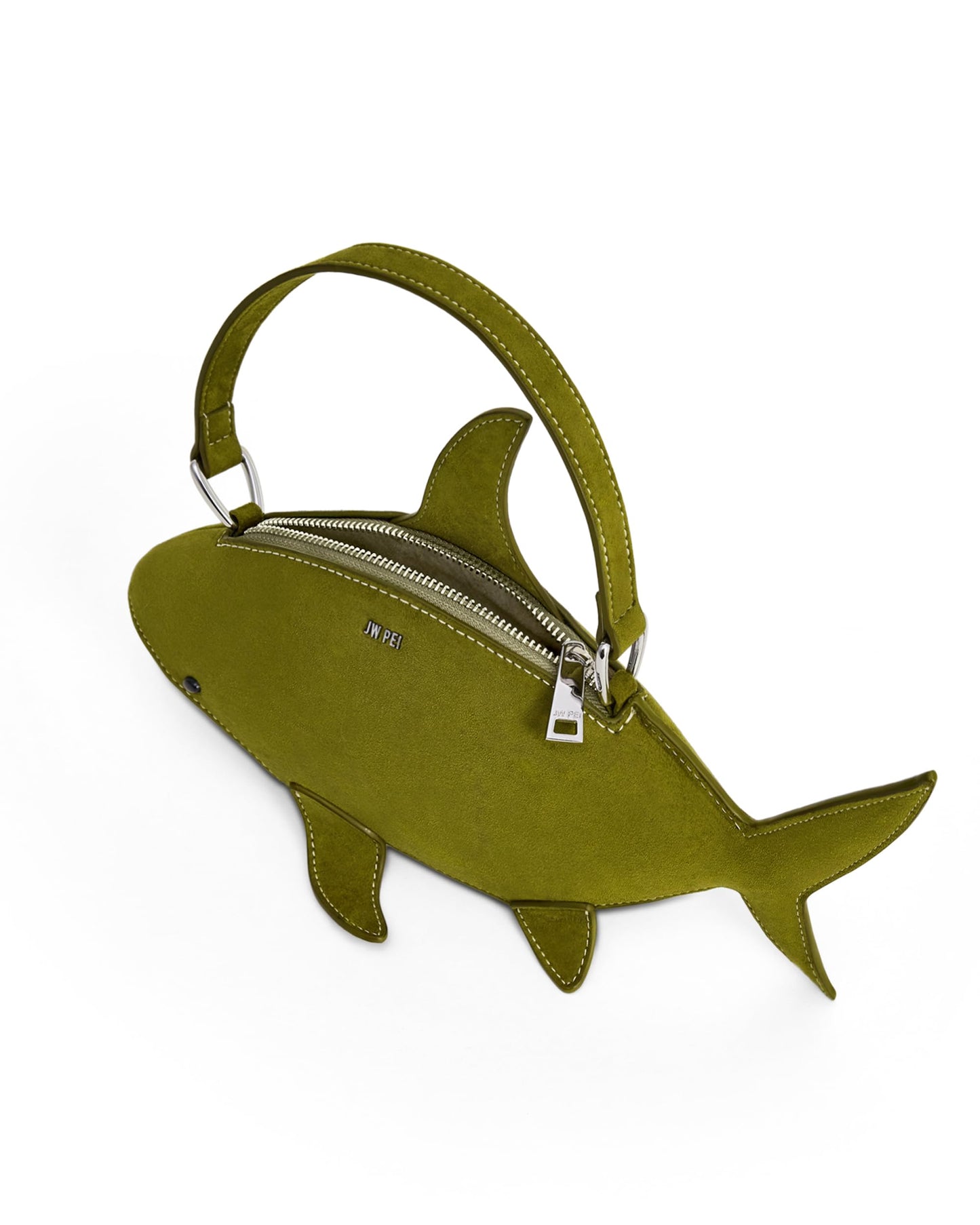 JW PEI Women's Nerys Faux Suede Shark Look Top Handle Bag