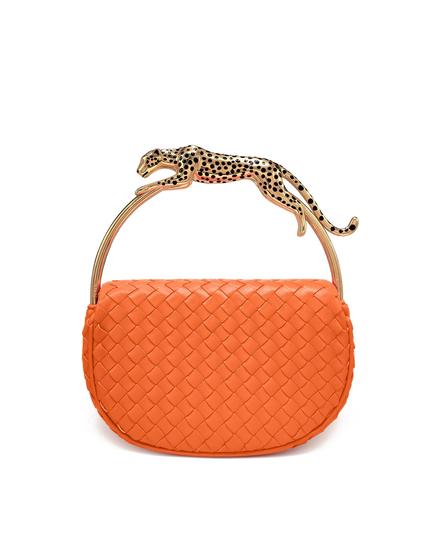JW PEI Women's Ione Woven Leopard Shaped Top Handle Bag